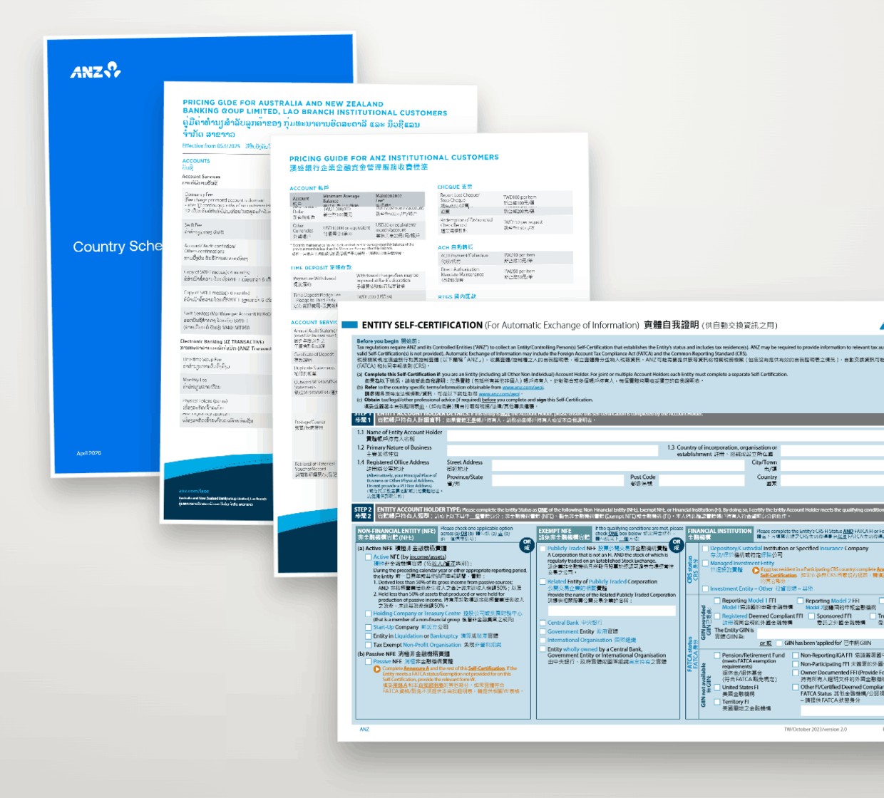 ANZ Bank — smart PDFs, digital forms & banking collateral